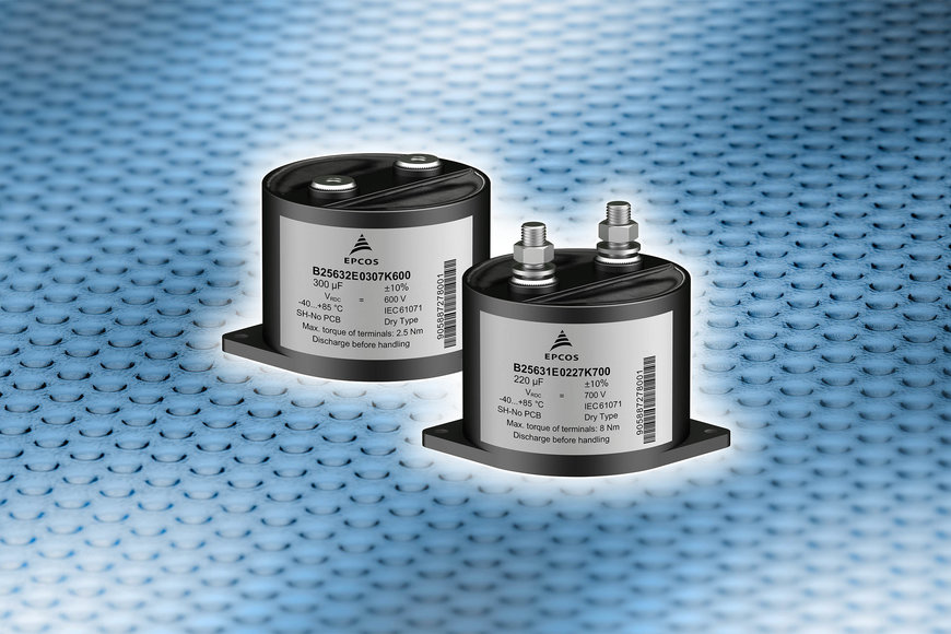 Power capacitors: TDK introduces new DC link capacitors with exceptionally low ESL